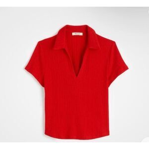 Madewell V Neck Polo Shirt